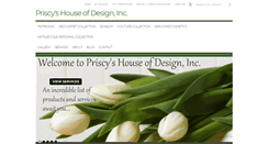 Desktop Screenshot of priscyshouseofdesigninc.com