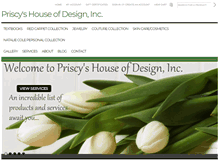 Tablet Screenshot of priscyshouseofdesigninc.com